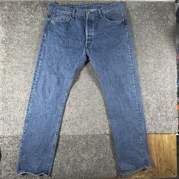 Levi's Other - Levis 501 Jeans 38x34 Medium Wash Straight Leg Button Fly Cotton